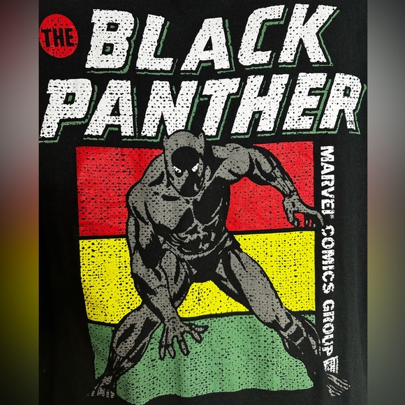 🔸Marvel Black Panther T-shirt Large - Picture 4 of 4